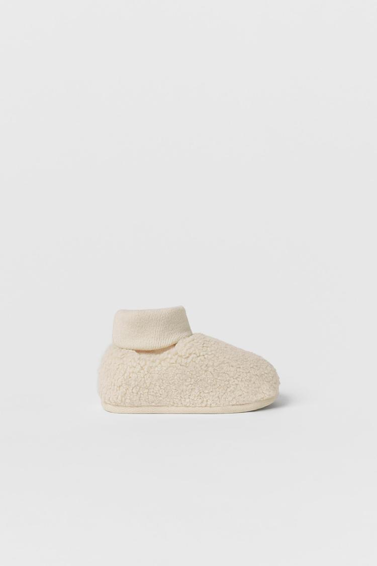 BABY FAUX SHEARLING HOUSE SLIPPERS ZARA Ukraine